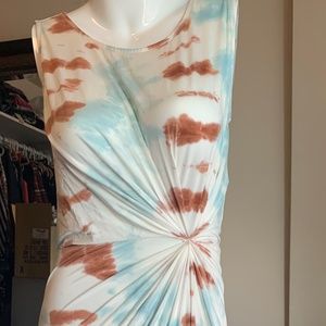 Young Fabulous & Broke Katz Ruched Tie-Dye Sheath